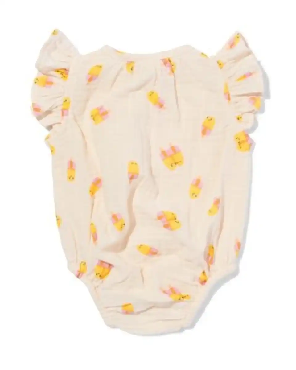 Bild 2 von Babystrampler Musselin Eistüten ecru