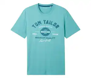 Tom Tailor T-Shirt mit Logo, türkis