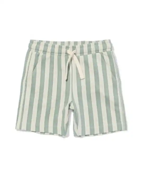 Bild 2 von Kindershorts, Regular Fit, Sweatstoff, gestreift grün