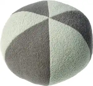 Dekorieren & Einrichten Sitzkissen aus Polyester, gestreift, grau/mint (35x35 cm), 1 St