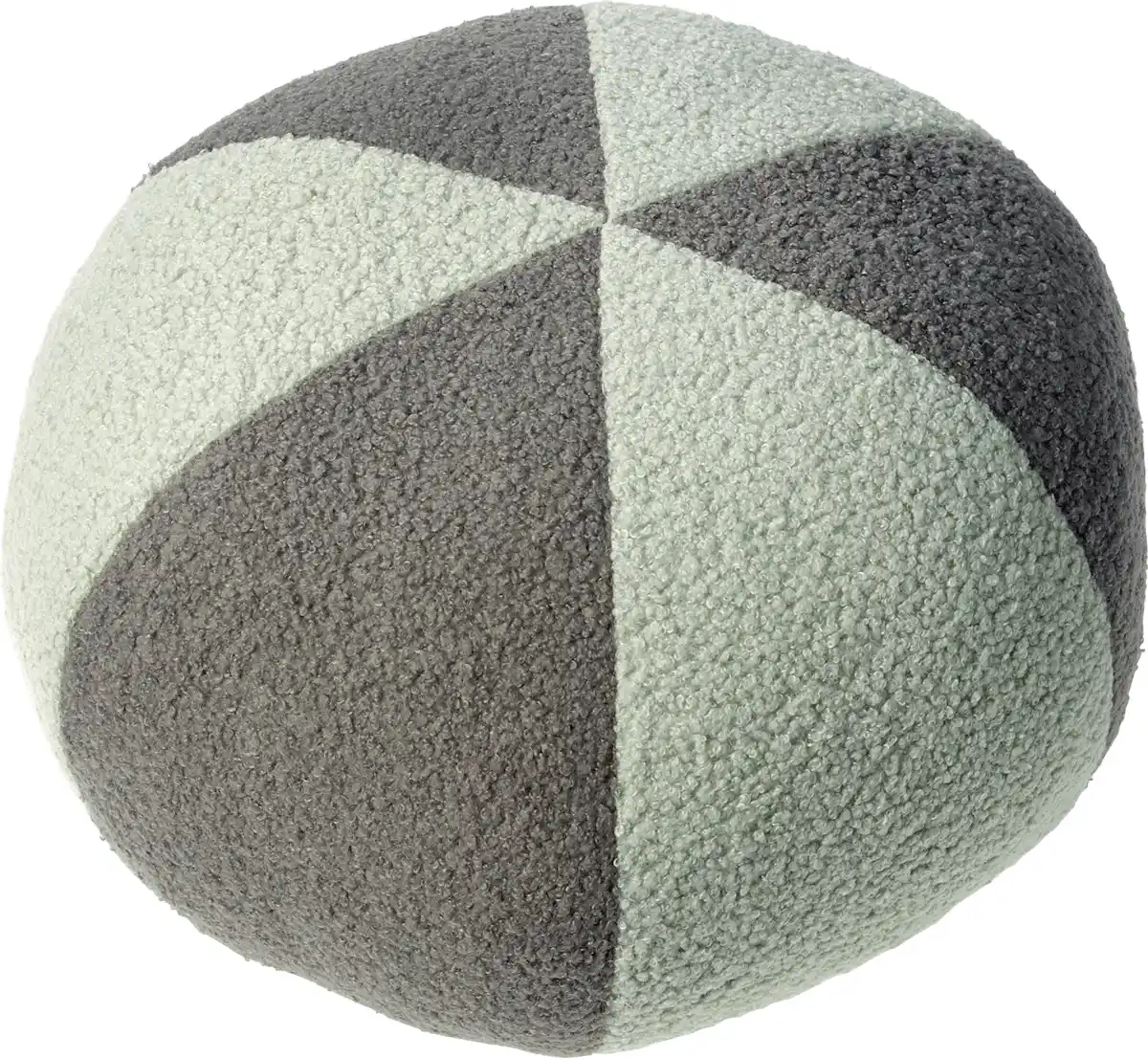 Bild 1 von Dekorieren & Einrichten Sitzkissen aus Polyester, gestreift, grau/mint (35x35 cm), 1 St
