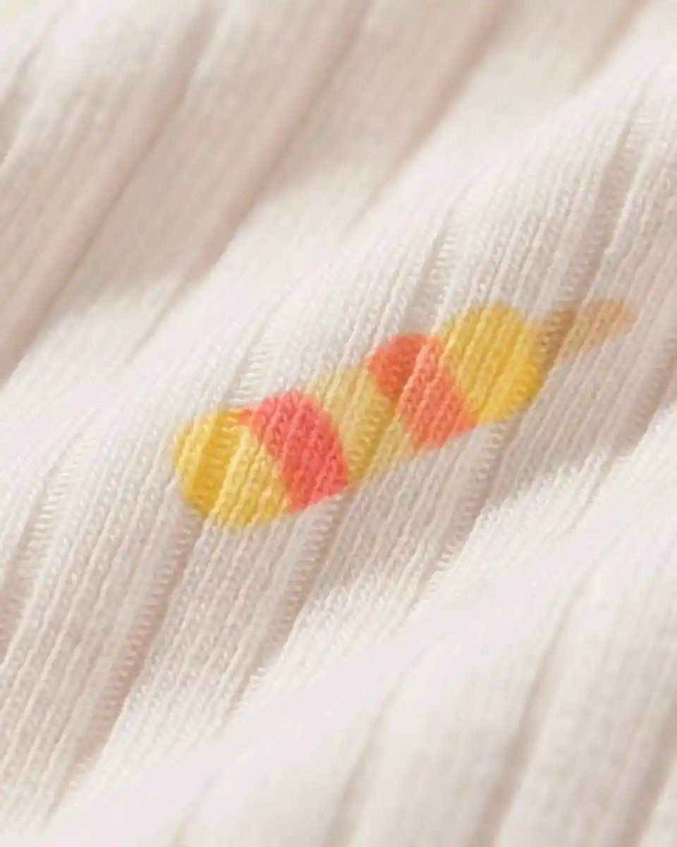 Bild 2 von Mitwachsender Baby-Strampler LENZING™ ECOVERO™, gerippt, Eistüten eierschalenfarben