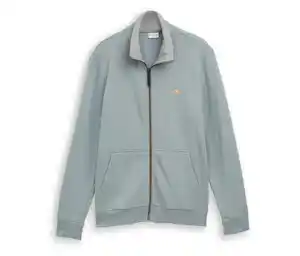 Tom Tailor Sweatjacke mit Stehkragen, Grey Mint