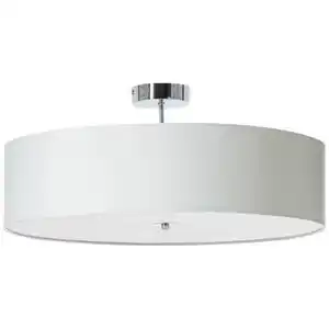Hängeleuchte Andria in Weiß max. 60 Watt, Weiß, Chromfarben