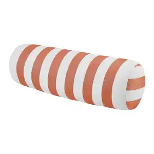 Nackenrolle Amore Streif Orange/Weiß ca. 15x45cm, Orange, Weiß