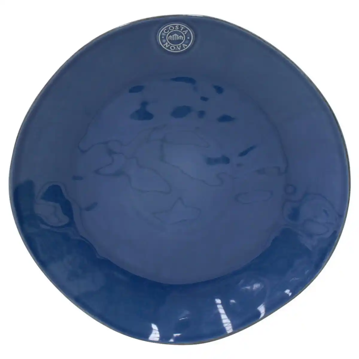 Bild 1 von Costa Nova Platzteller Nova, Blau, Keramik, rund, 3 cm, Handmade in Europe, handbemalt, Essen & Trinken, Geschirr, Teller, Platzteller