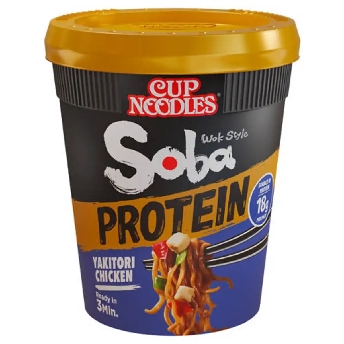 Bild 1 von NISSIN Soba Cup Protein, Protein Yakitori Chilli