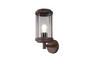 Außenwandleuchte Tanaro Klar/Rostfarben max. 40 Watt Wandlampe, Rostfarben, Klar