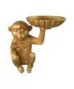 Bild 1 von Deko-Affe mit Schale in der Hand, gold