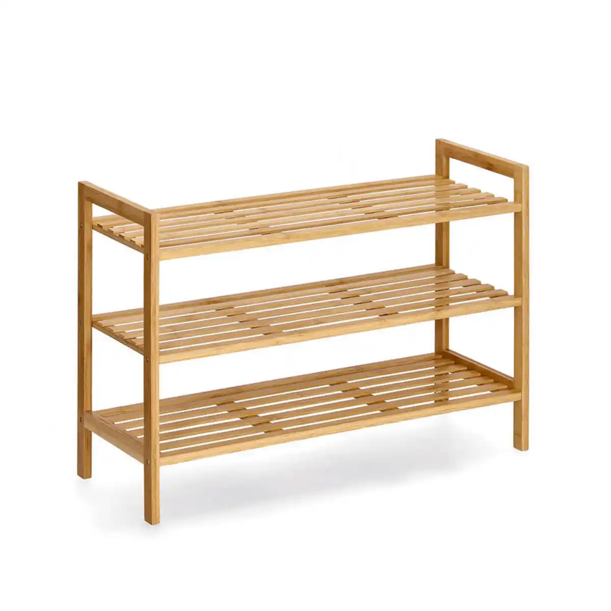 Bild 1 von Zeller Present Schuhregal, Natur, Holz, Bambus, 70x50x26 cm, stehend, Garderobe, Schuhaufbewahrung, Schuhregale