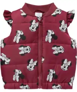 Minnie Mouse Steppweste, dunkelrosa