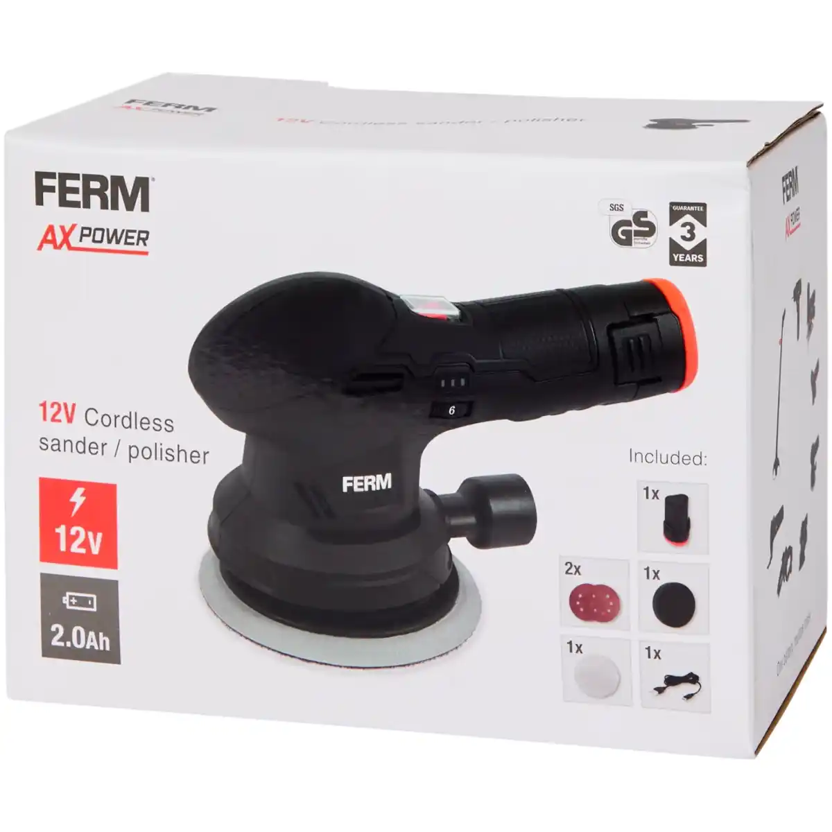 Bild 1 von FERM AX-power Schnurlose Schleif- und Poliermaschine