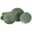 Bild 1 von Creatable Tafelservice Catania Eukalyptus, Grün, Keramik, 12-teilig, lebensmittelecht, stapelbar, Essen & Trinken, Geschirr, Geschirr-Sets, Tafelservice