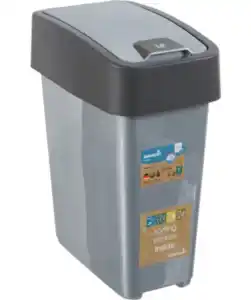 keeeper Mülleimer 10 l, silbergrau