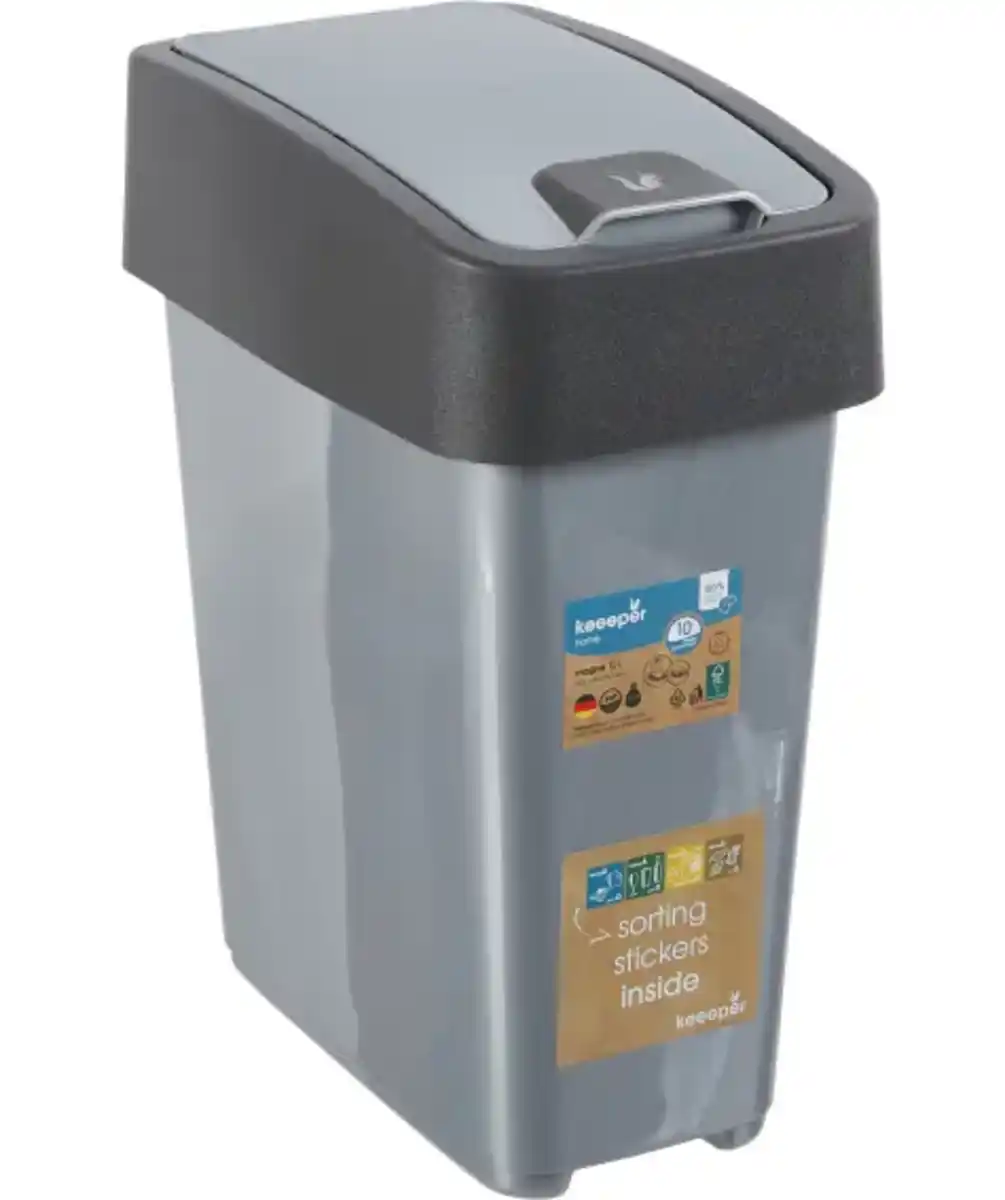 Bild 1 von keeeper Mülleimer 10 l, silbergrau