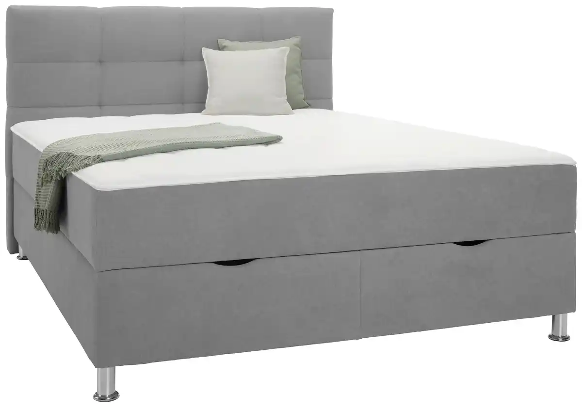 Bild 1 von Boxbett Oviedo in Grau ca. 180x200cm, Grau