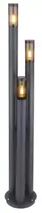 Außenleuchte Boston in Grau/Edelstahl max. 23 Watt, Grau