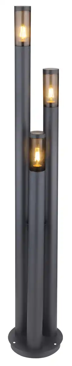 Bild 1 von Außenleuchte Boston in Grau/Edelstahl max. 23 Watt, Grau