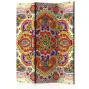 Bild 1 von artgeist Paravent, Mehrfarbig, Holz, Textil, Kiefer, massiv, Mandala, 135x172x3 cm, Motiv auf Vorder- und Rückseite, Wohnzimmer, Raumteiler & Paravents, Paravents