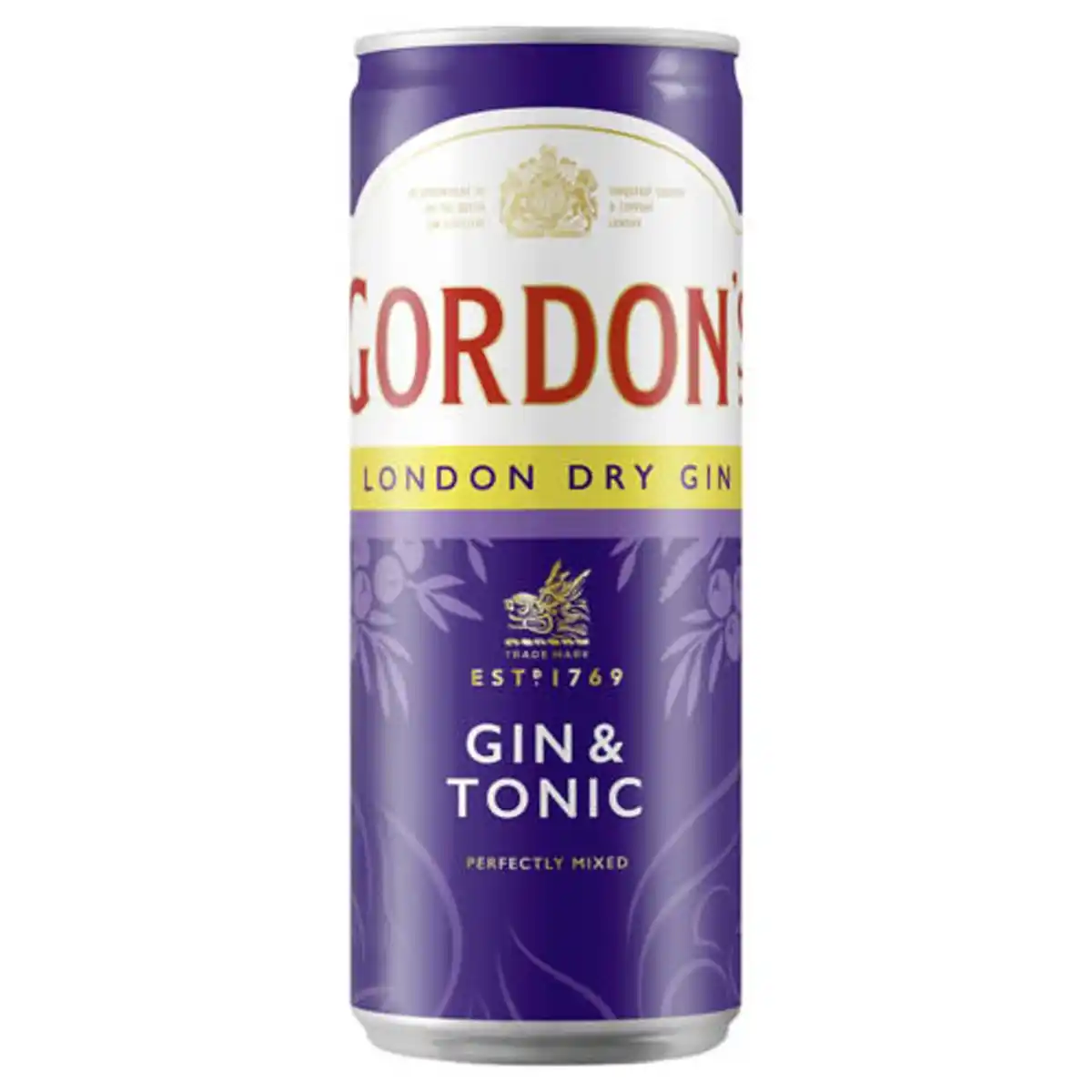 Bild 1 von Gordon's London Dry Gin & Tonic Water 10 % vol Dose 250 ml