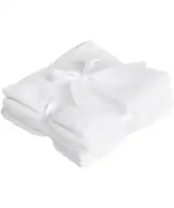 Weiße Gästehandtücher, weiß