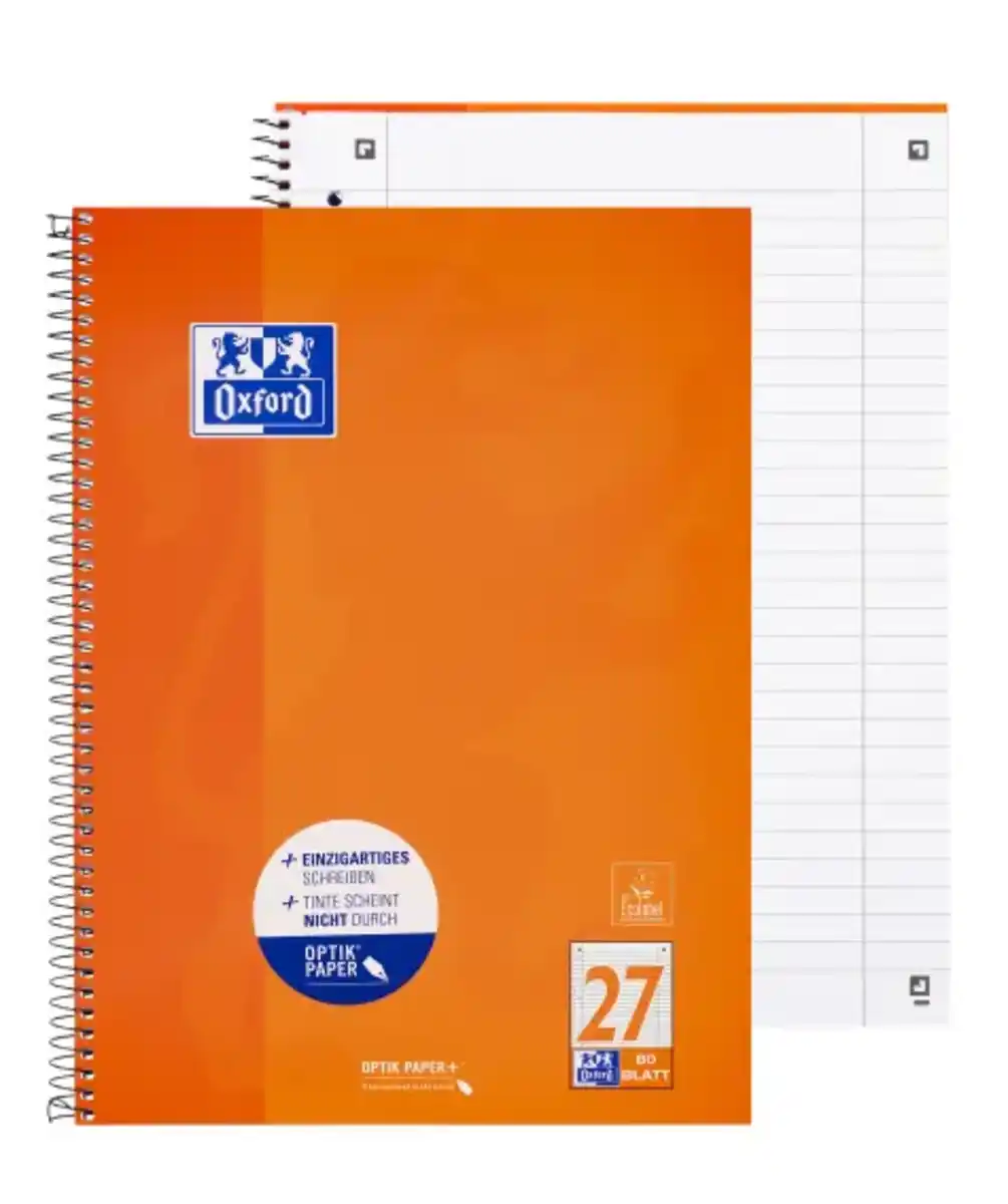 Bild 1 von Oxford Collegeblock A4 Lineatur 27, orange