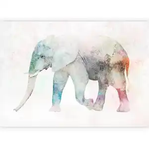 artgeist Fototapete, Mehrfarbig, Textil, Elefant, 250x175 cm, CE, Tapeten & Wandverkleidungen, Fototapeten