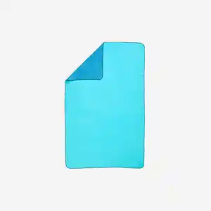 DECATHLON Mikrofaser-Handtuch Größe XL 110 × 175 cm - doppelseitig blau/grün