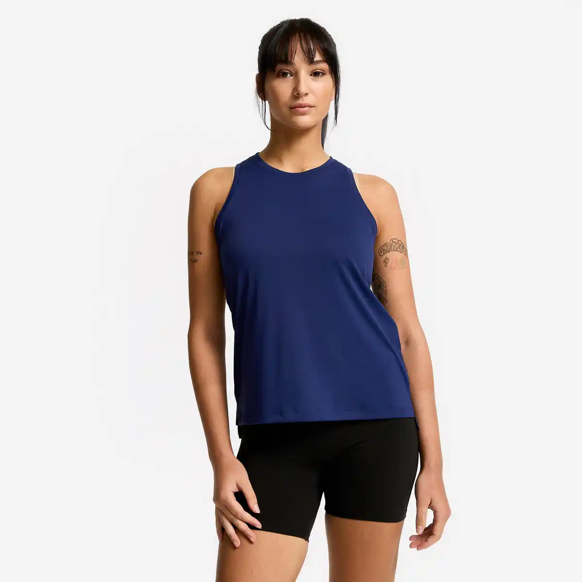 Bild 1 von DOMYOS Top Damen gerader Schnitt - marineblau