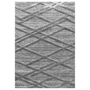 Webteppich Pisa Grau ca. 280x370cm, Grau