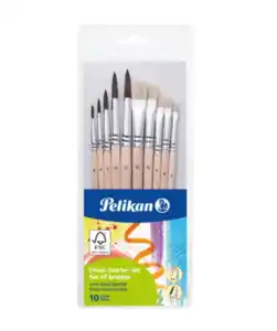 Pinsel-Starter-Set, naturfarben
