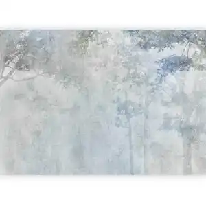 artgeist Fototapete, Pastellblau, Blaugrau, Textil, Bäume, 400x280 cm, CE, Tapeten & Wandverkleidungen, Fototapeten