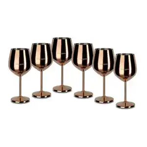 Echtwerk Gläserset, Kupfer, Metall, 6-teilig, 21 cm, Essen & Trinken, Gläser, Gläser-Sets