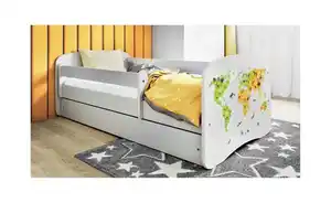 Bett Weltkarte