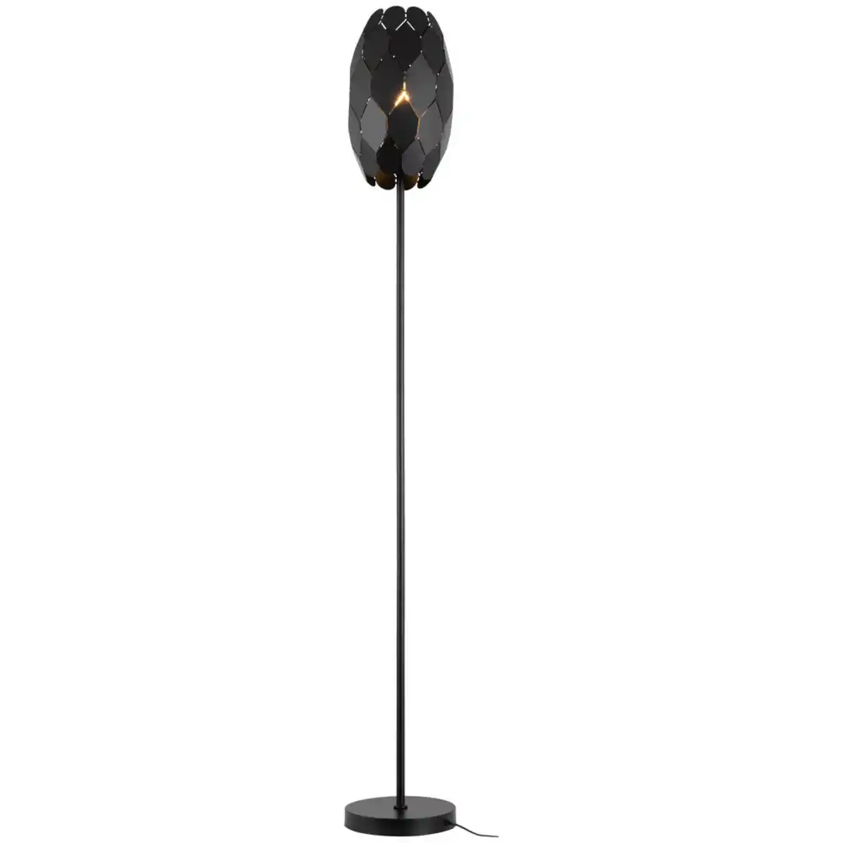 Bild 1 von Novel Stehleuchte, Schwarz, Metall, Vintage,Vintage, zylindrisch,zylindrisch, 148.5 cm, RoHS, ISO 9001, Bsci, CE, Fußschalter, Lampen & Leuchten, Innenbeleuchtung, Stehlampen, Stehlampen
