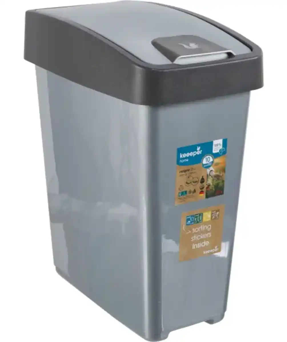 Bild 1 von keeeper Mülleimer 25 l, silbergrau