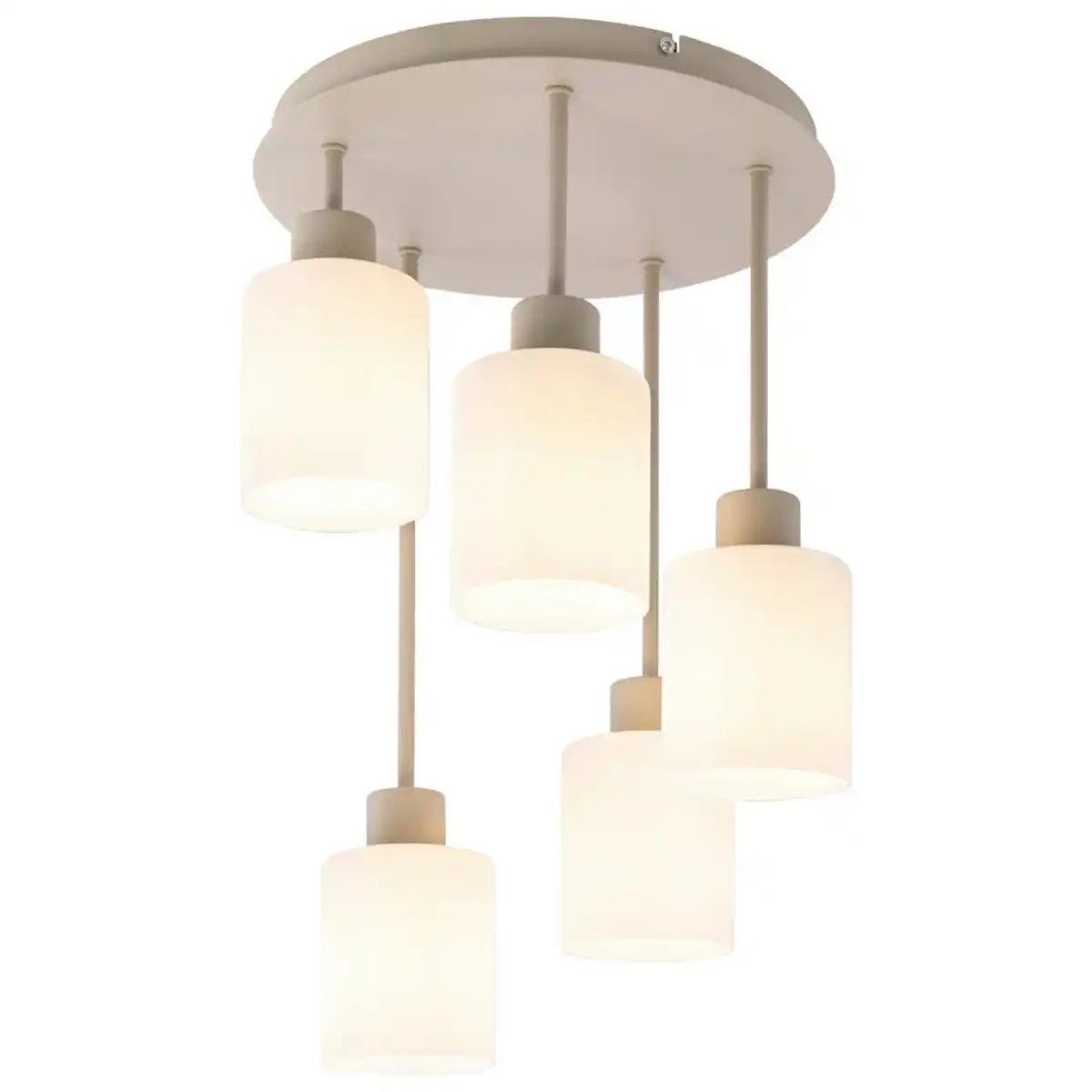 Bild 1 von Novel Hängeleuchte, Weiß, Sand, Metall, Glas, Abstraktes,Abstraktes, 50 cm, RoHS, CE, Lampen & Leuchten, Innenbeleuchtung, Hängelampen, Pendelleuchten
