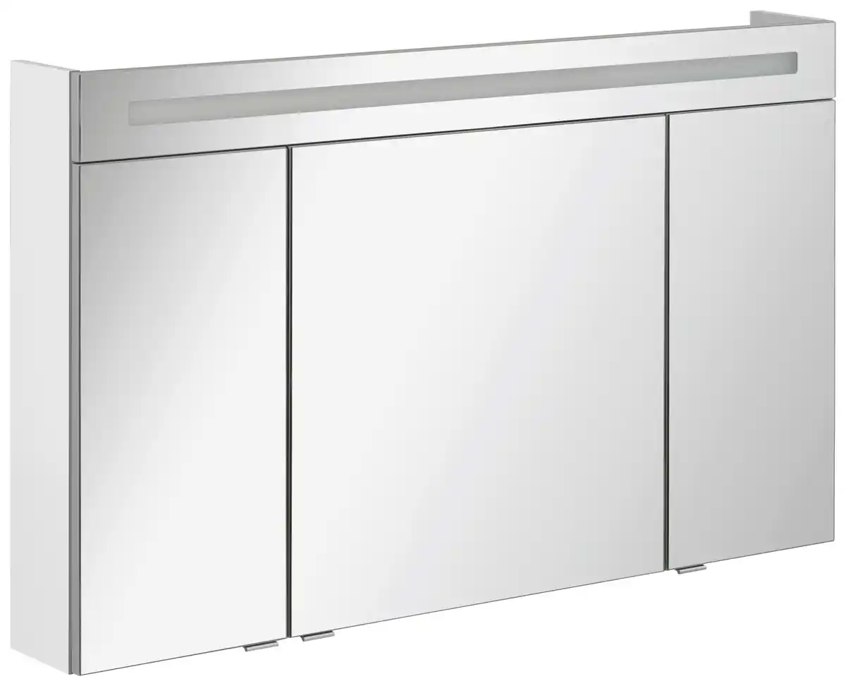 Bild 1 von Spiegelschrank B. Clever mit LED 3-türig ca. 120x71 cm Weiß, Weiß
