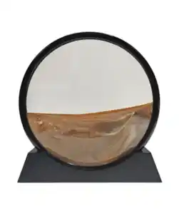 Dekoratives 3D-Sandbild, schwarz/braun