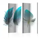 Bild 1 von artgeist Paravent, Weiß, Hellblau, Holz, Kunststoff, Textil, Kiefer, massiv, Tier, 225x172x3 cm, Motiv auf Vorder- und Rückseite, Akustikschaumstoff, Wohnzimmer, Raumteiler & Paravents, Paravents