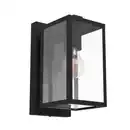Bild 1 von Außenwandleuchte Budrone Klar/Schwarz max. 40 Watt Wandlampe, Klar, Schwarz