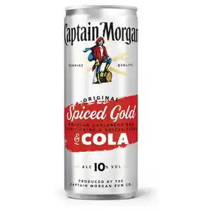 Captain Morgan Spiced Gold & Cola 10 % vol Dose 250 ml