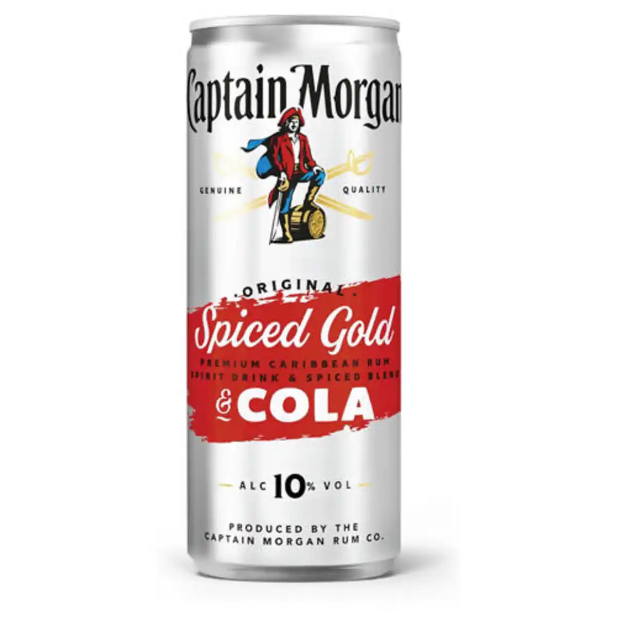 Bild 1 von Captain Morgan Spiced Gold & Cola 10 % vol Dose 250 ml