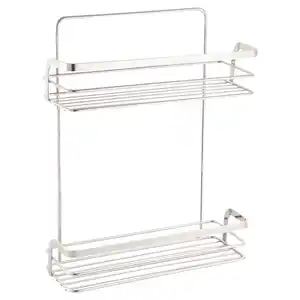 Spirella Regal, Chrom, Metall, 26.4x35x10.5 cm, hängend, Wohnzimmer, Regale, Bücherregale