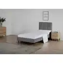 Bild 1 von Boxxx Polsterbett, Dunkelgrau, Metall, Textil, Kiefer, vollmassiv, 90x200 cm, Bsci, Schlafzimmer, Betten, Polsterbetten