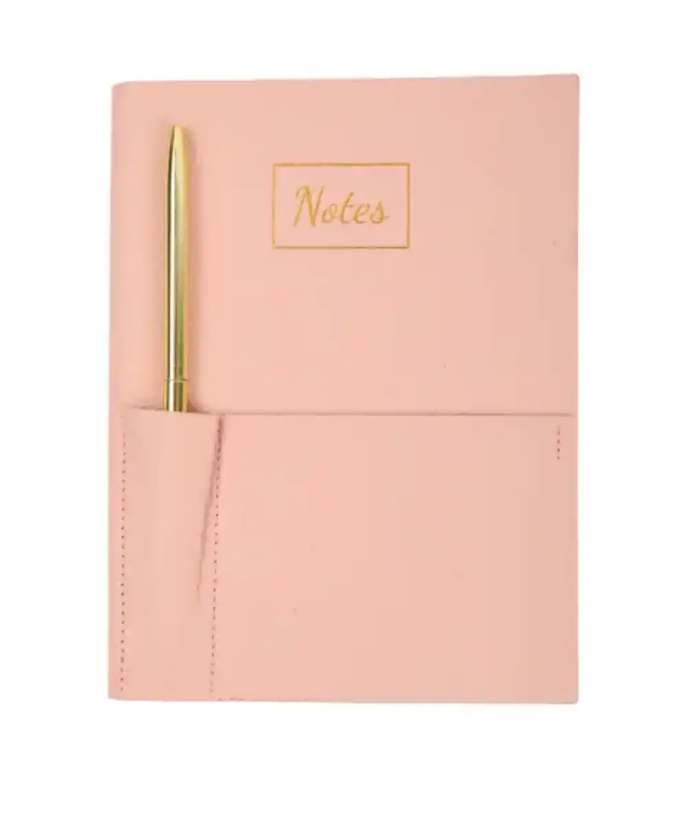 Bild 1 von Notizbuch mit Stift, rosa