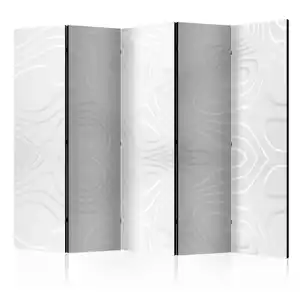 artgeist Paravent, Weiß, Holz, Textil, Kiefer, massiv, Abstraktes, 225x172x3 cm, Motiv auf Vorder- und Rückseite, Wohnzimmer, Raumteiler & Paravents, Paravents