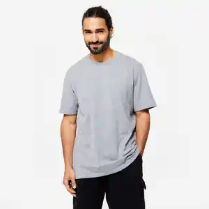 DOMYOS T-Shirt Herren Rundhals - hellgrau