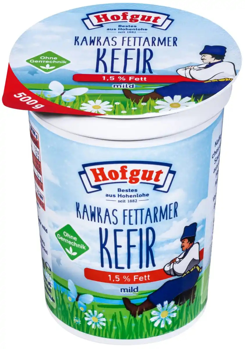 Bild 1 von HOFGUT Kawkas Kefir, 1,5 % Fett, 500-g-Becher