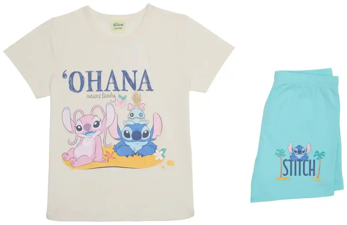 Bild 2 von Kinder-Shorty-Pyjama »Stitch«, 2-teilig